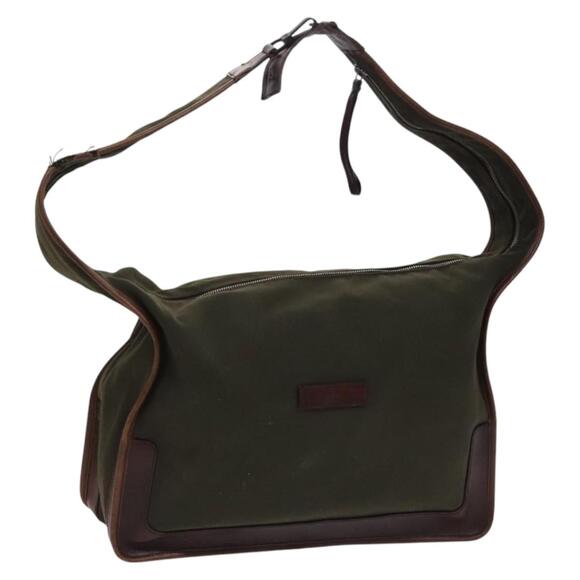 GUCCI Shoulder Bag Canvas Khaki - Picture 1 of 16